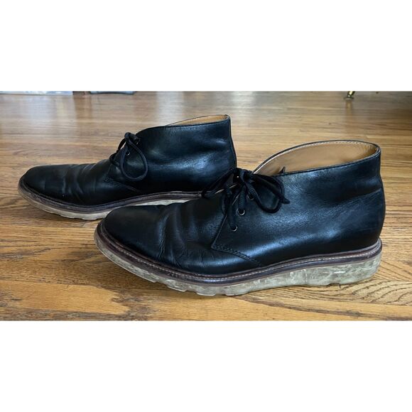 COACH Black Leather Chucka Lace Up Ankle Boots Shoes  Mens Size 10